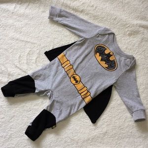 BatMan onesie w/removable cape.
